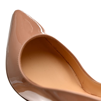 Christian Louboutin Patent Pigalle Follies 85mm Pumps 35 Nude 10 of 12