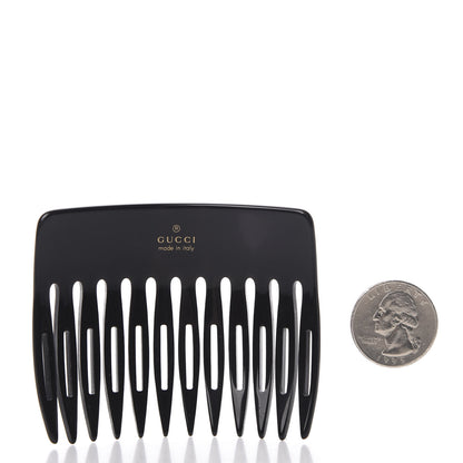 Gucci Resin Crystal Hair Comb Black 2 of 4