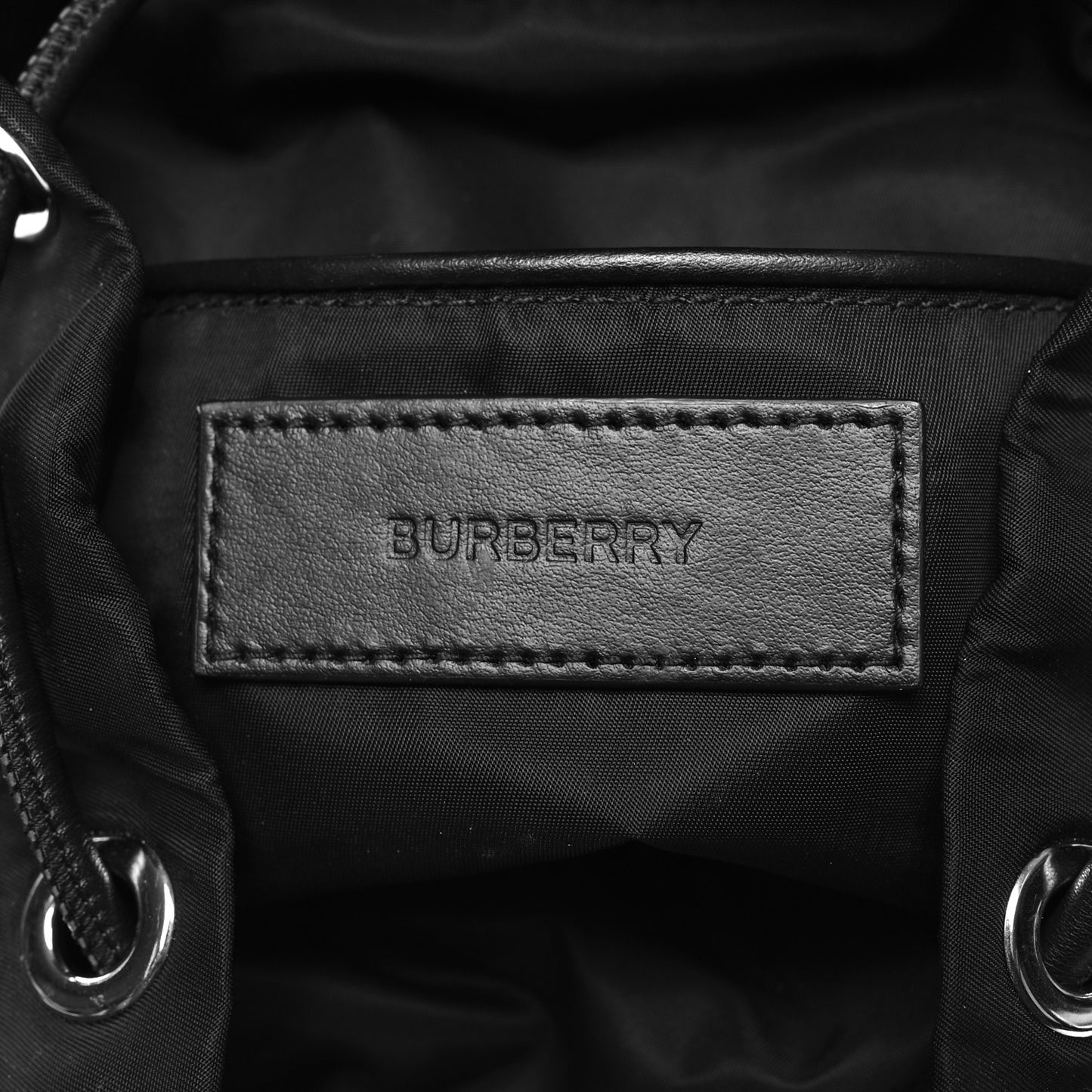 Nylon Logo Print Small Rucksack Backpack