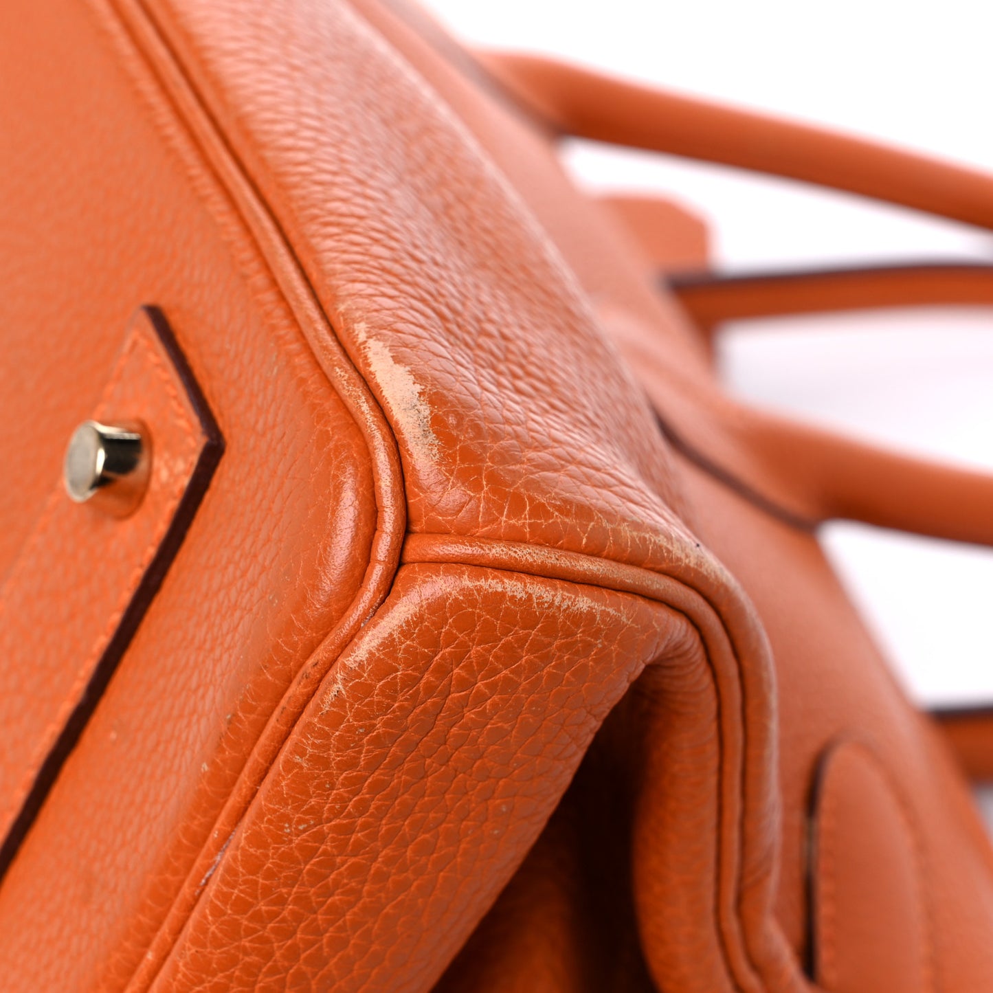 Taurillon Clemence JPG Birkin 42 Orange