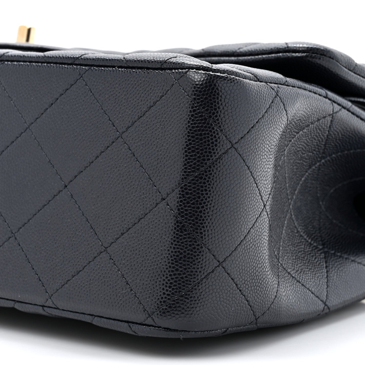 Chanel Caviar Quilted Jumbo Double Flap Navy 9 of 14