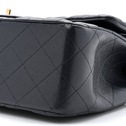 Chanel Caviar Quilted Jumbo Double Flap Navy 9 of 14