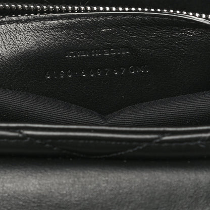 Saint Laurent Calfskin Y Quilted Monogram Small Loulou Chain Satchel Black 7 of 13