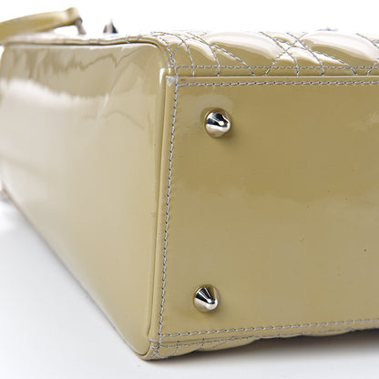 Christian Dior Patent Cannage Medium Lady Dior Grey 13 of 14
