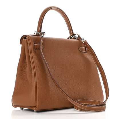 Hermes Togo Kelly Retourne 28 Gold 3 of 12