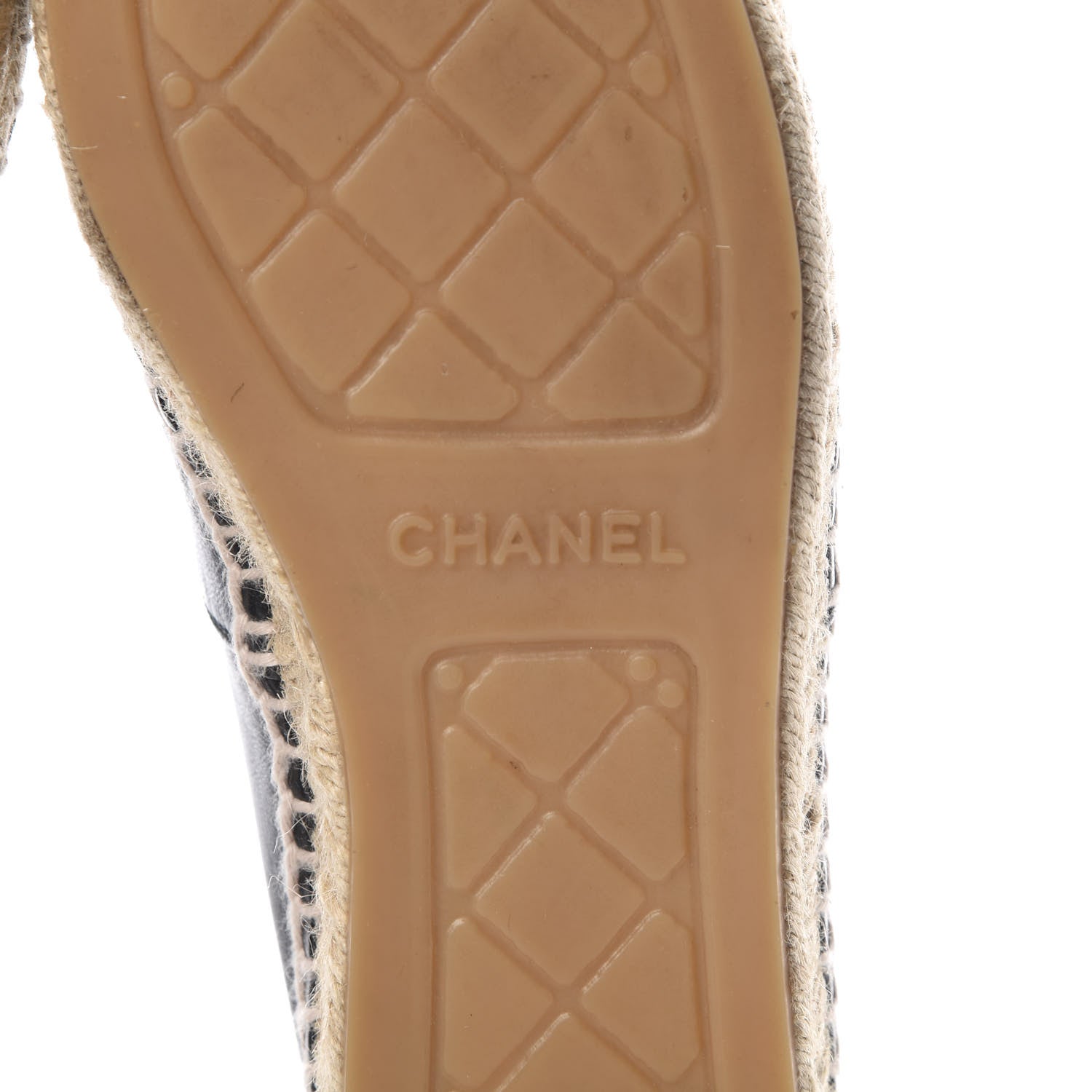 Chanel Lambskin CC Espadrilles 39 Black 7 of 12