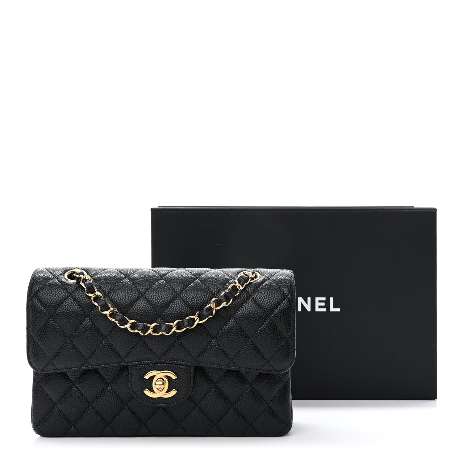 Chanel Caviar Quilted Small Double Flap Black 12 of 12
