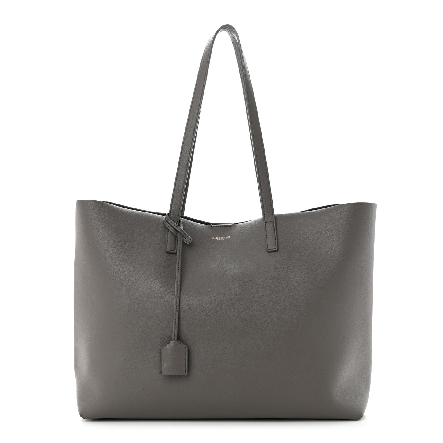 Calfskin Large Shopping Tote Asphalt