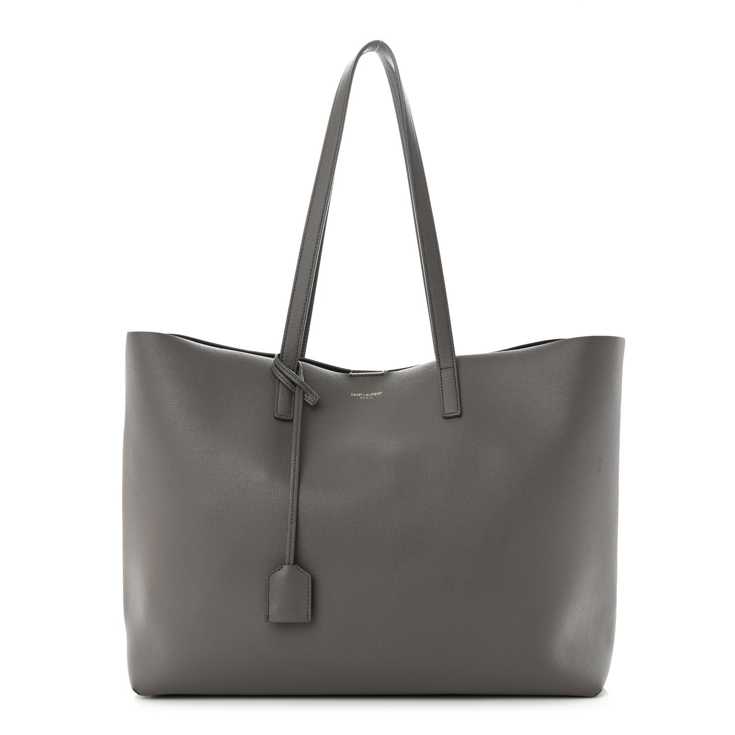 Saint Laurent Calfskin Large Shopping Tote Asphalt 3 of 16