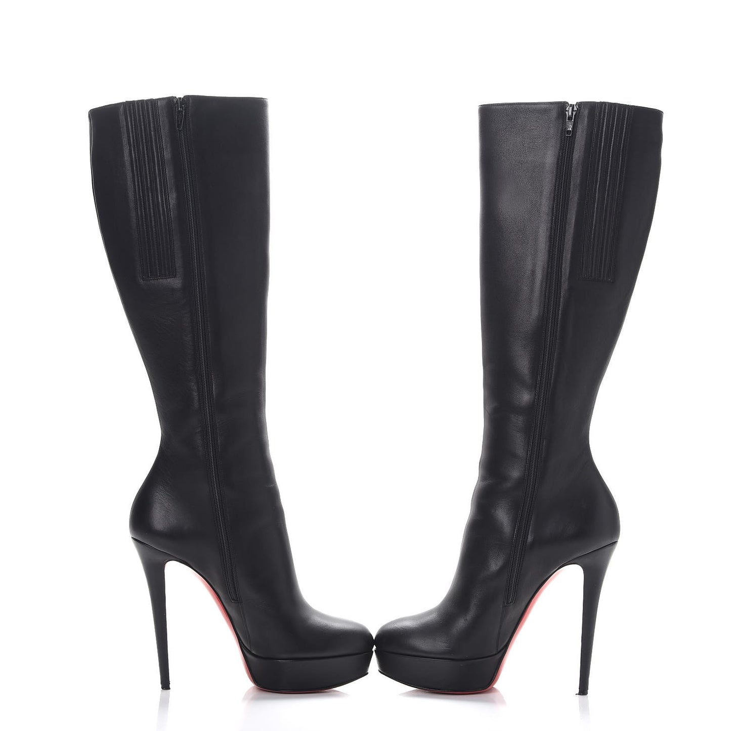 Calfskin Bianca Botta 140 Knee Boots 40 Black