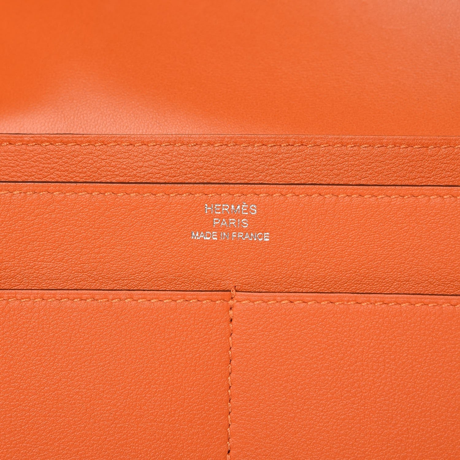 Hermes Swift Dogon Duo Wallet Orange 8 of 10