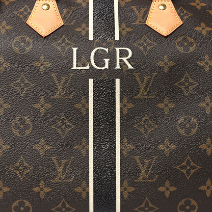 Louis Vuitton Monogram My LV Heritage Speedy Bandouliere 35 Black White 7 of 9