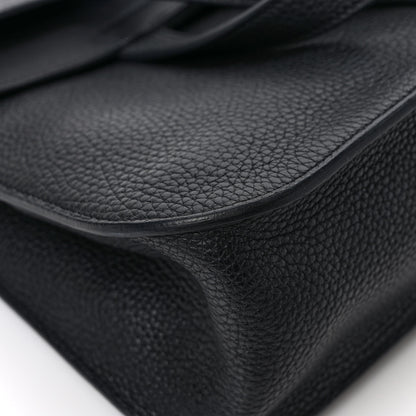 Hermes Taurillon Clemence Halzan 31 GM Black 10 of 12