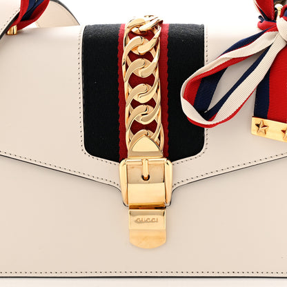 Gucci Calfskin Small Sylvie Shoulder Bag Off White 8 of 11