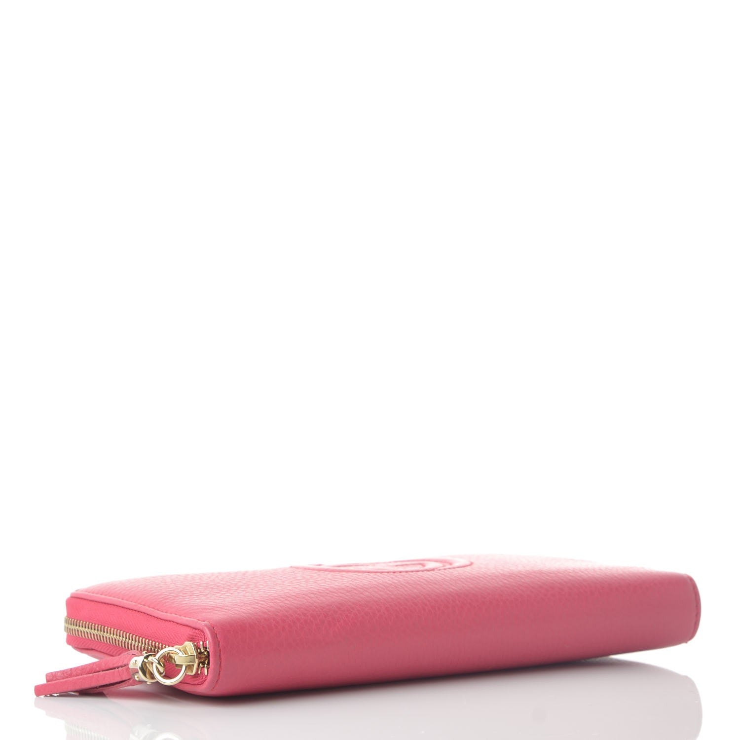 Gucci Calfskin Large Soho Zip Around Wallet Pink 4 of 7