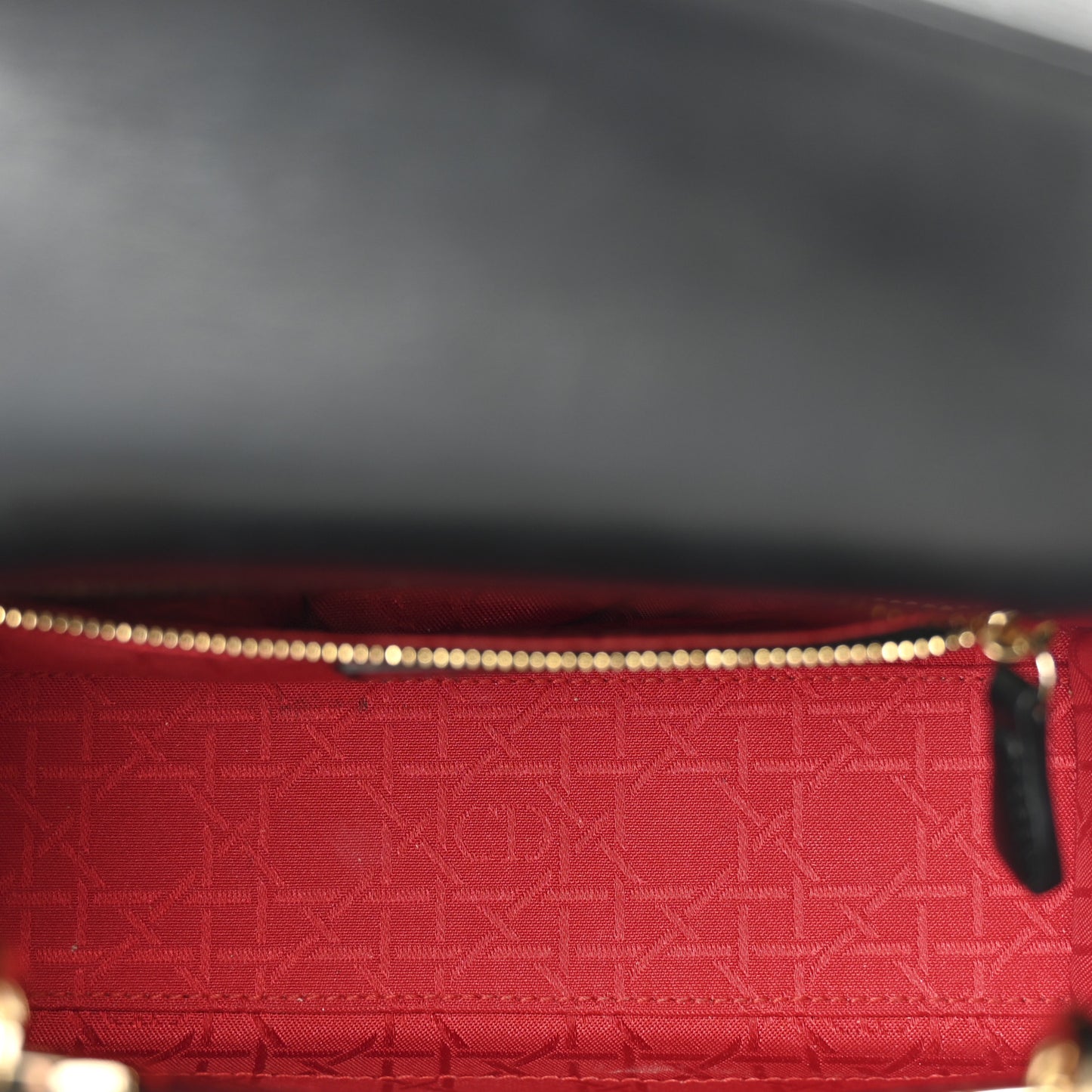 Lambskin Cannage Small Lucky Badges My Lady Dior Black