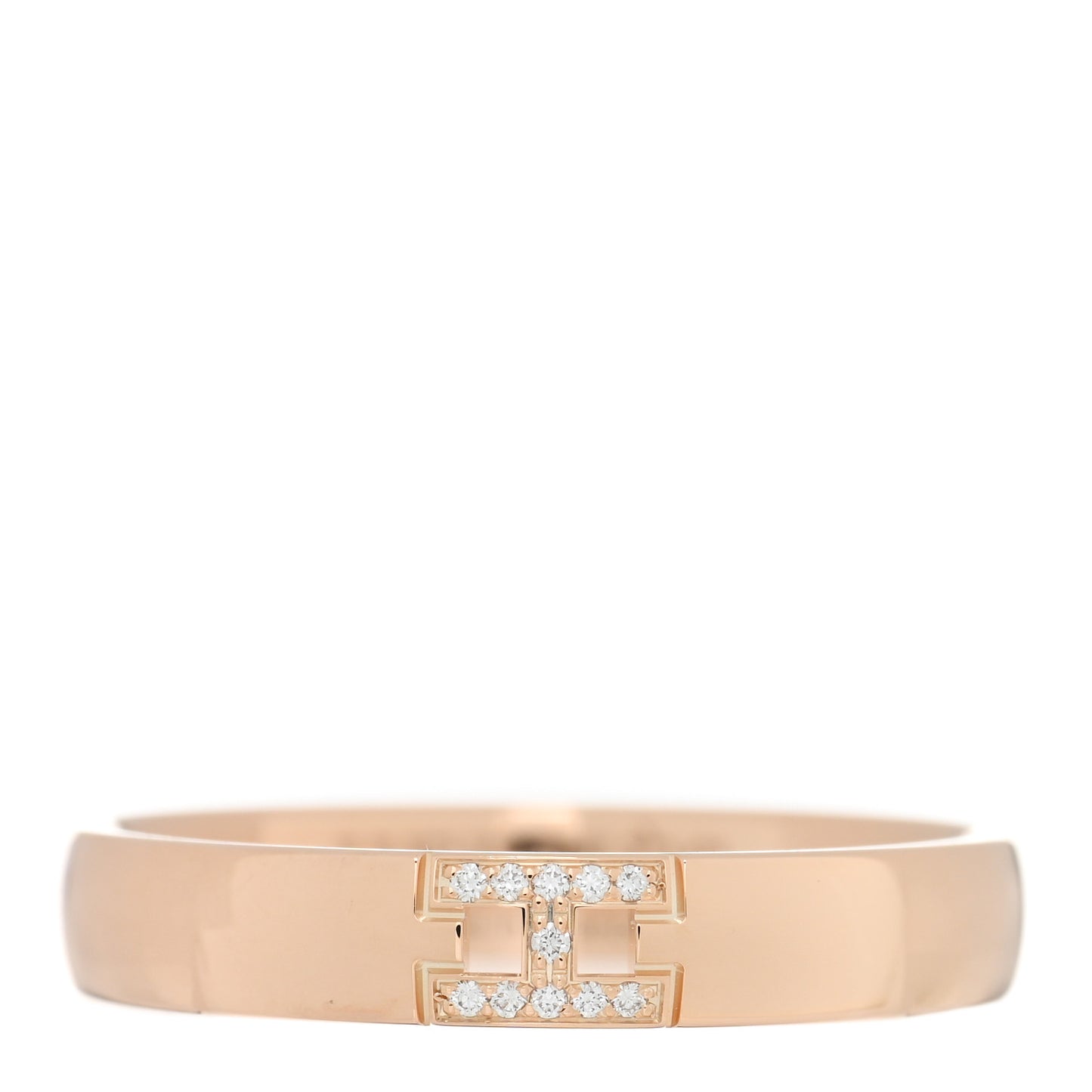 18K Rose Gold Diamond Ever Herakles Wedding Band Ring 56 7.75