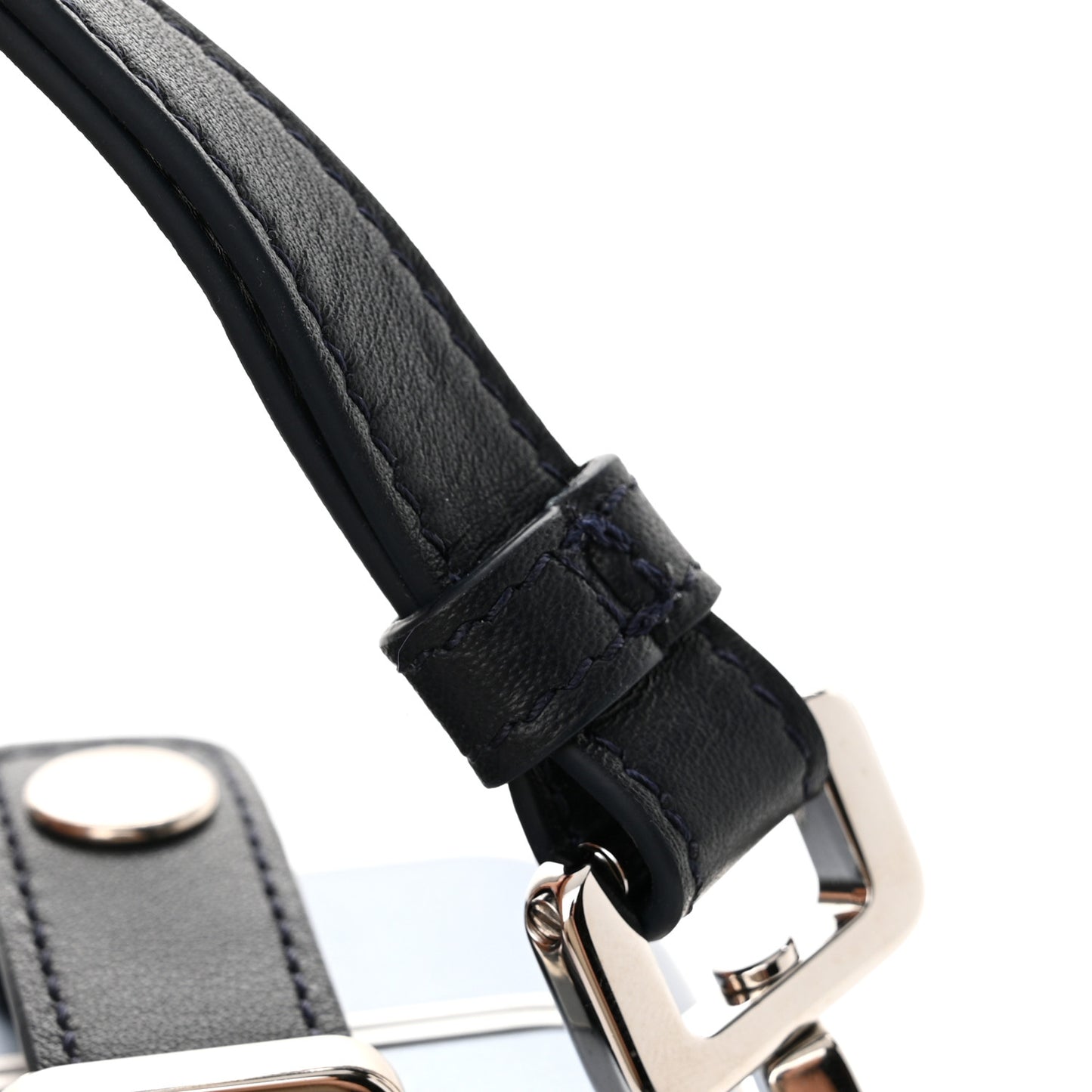 X RIMOWA Aluminum Personal Clutch On Strap Bleu