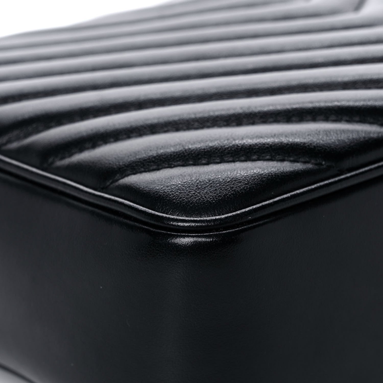 Saint Laurent Calfskin Matelasse Monogram Lou Camera Bag Black 12 of 14