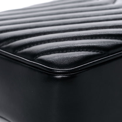 Saint Laurent Calfskin Matelasse Monogram Lou Camera Bag Black 12 of 14
