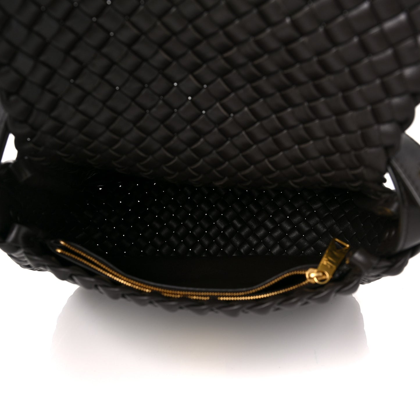 Nappa Intrecciato Cobble Shoulder Bag Fondant