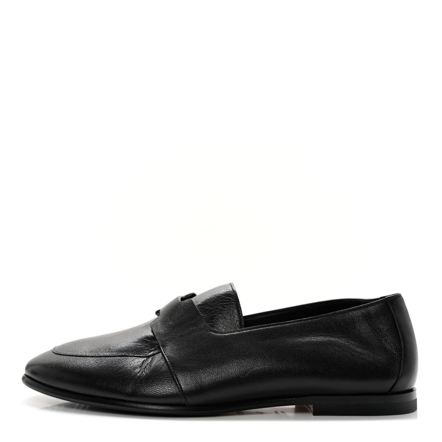 Goatskin Womens Ancora Moccasin Loafers 36 Black