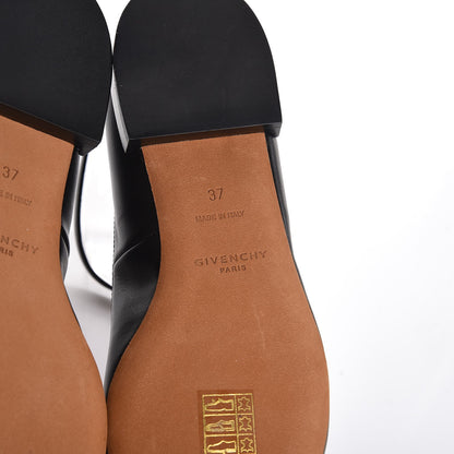 Givenchy Calfskin Graphic Ankle Strap Ballerina Flats 37 Black White 8 of 10