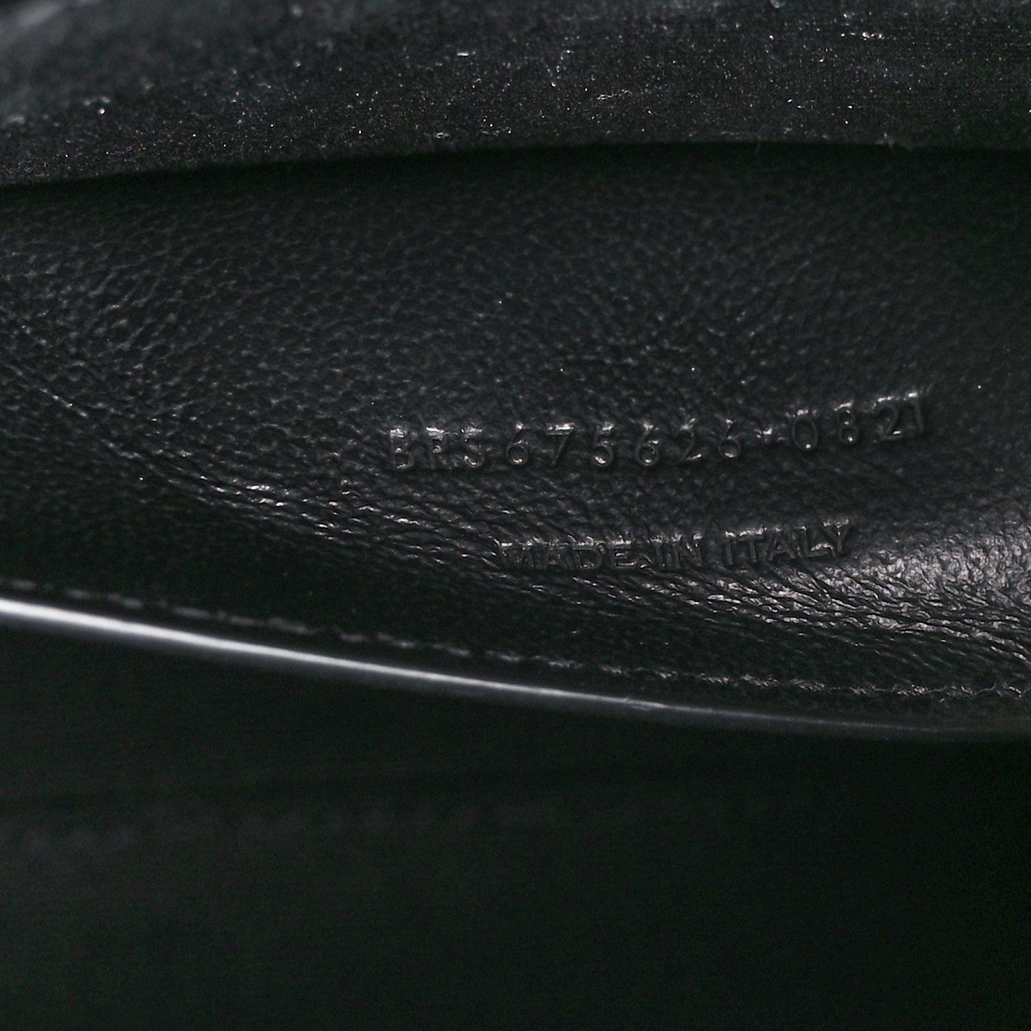 Saint Laurent Shiny Calfskin Crocodile Embossed Small Manhattan Baguette Black 7 of 12