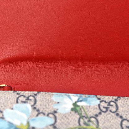 Gucci GG Supreme Monogram Blooms Chain Wallet Blue 6 of 11