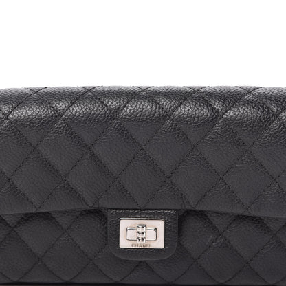 Chanel Grained Calfskin Quilted 2.55 Reissue Flap Belt Bag Clutch Black 10 of 10