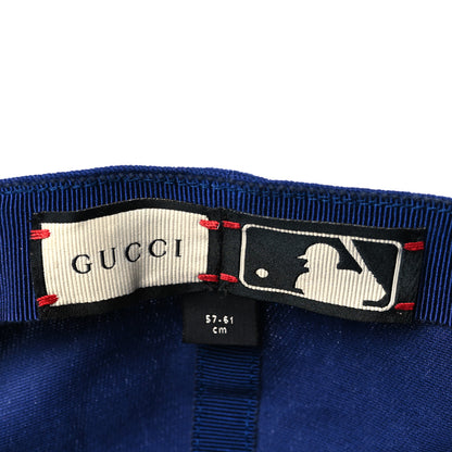 Gucci X MLB Cotton NY Yankees Baseball Hat 57-61 Blue 8 of 8