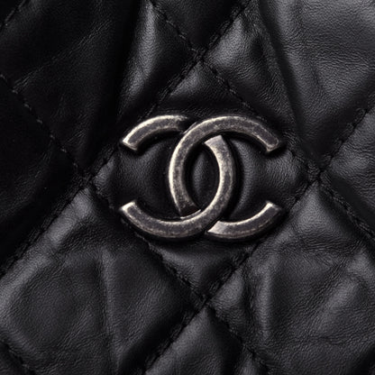 Chanel Aged Calfskin Quilted Small Gabrielle Backpack Black 4 of 4