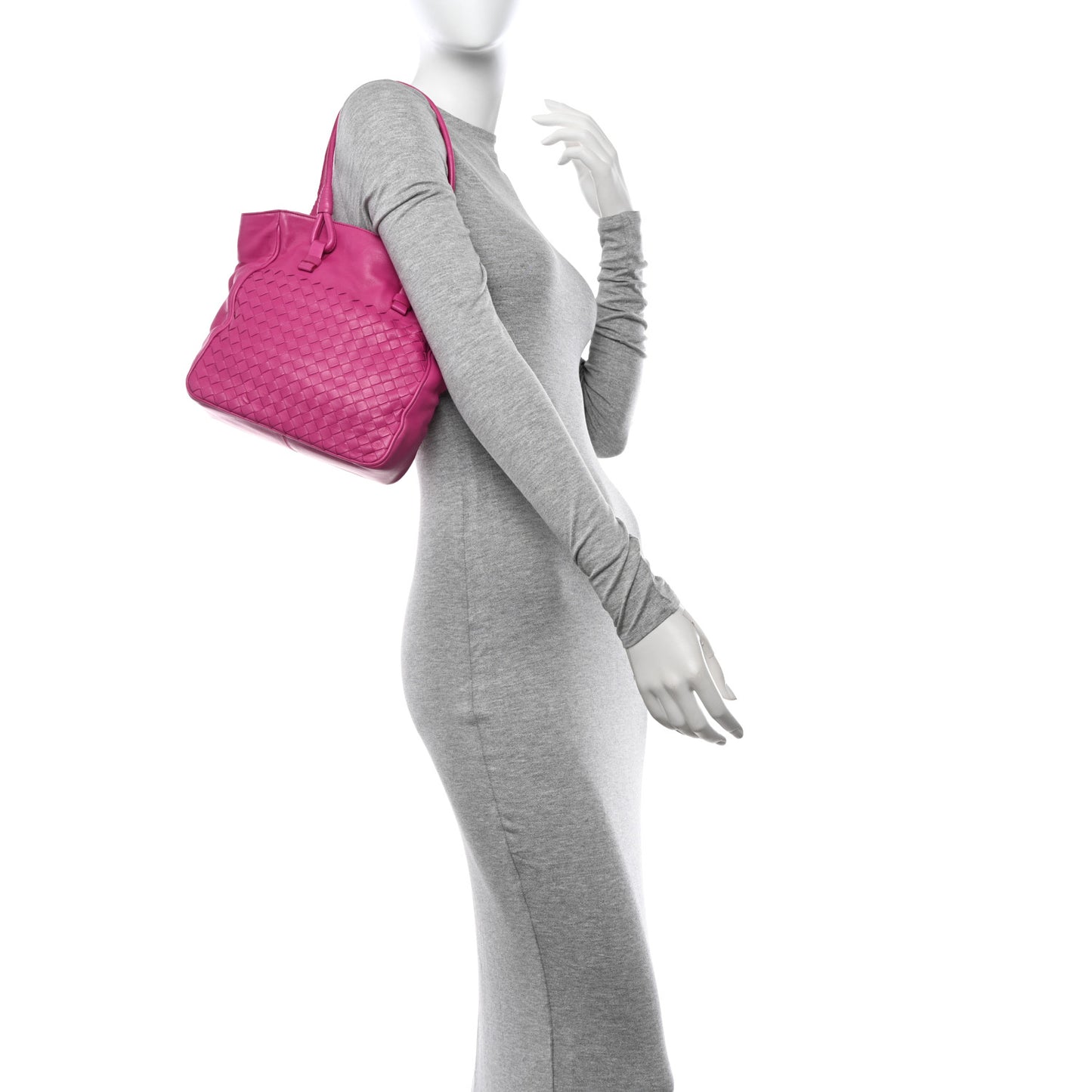 Nappa Intrecciato Shoulder Bag Ametiste