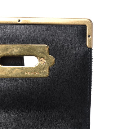 Prada Velvet Crocodile Micro Cahier Bag Black 7 of 11