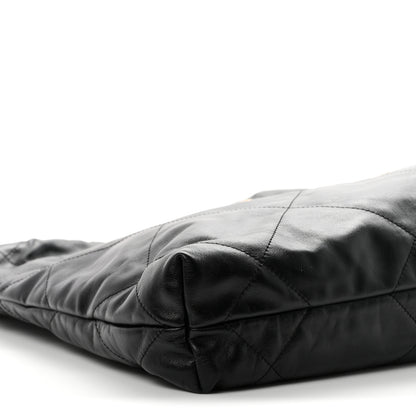 Chanel Shiny Calfskin Quilted Small Chanel 22 Black 10 of 11