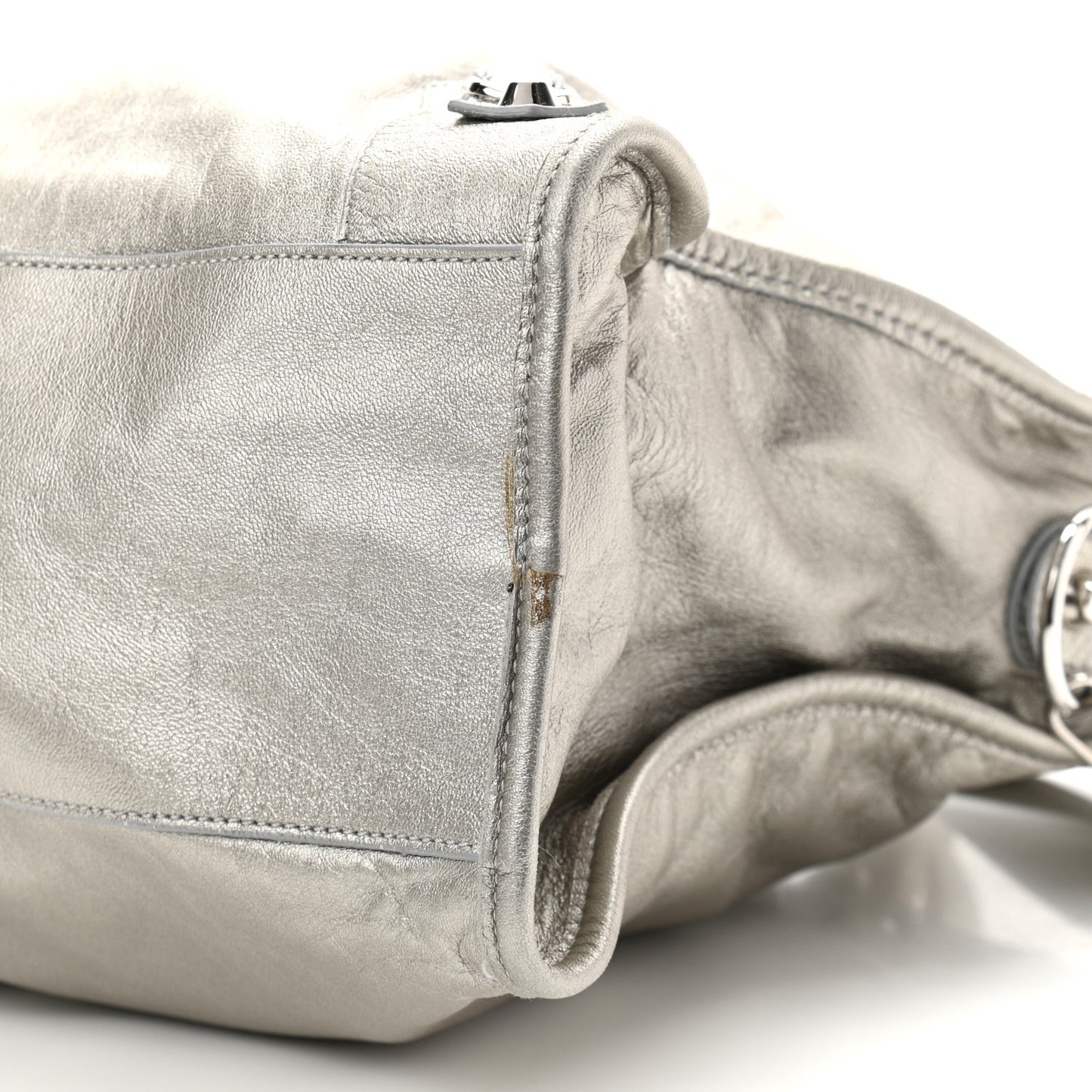 Agneau Classic Silver Hardware City Silver