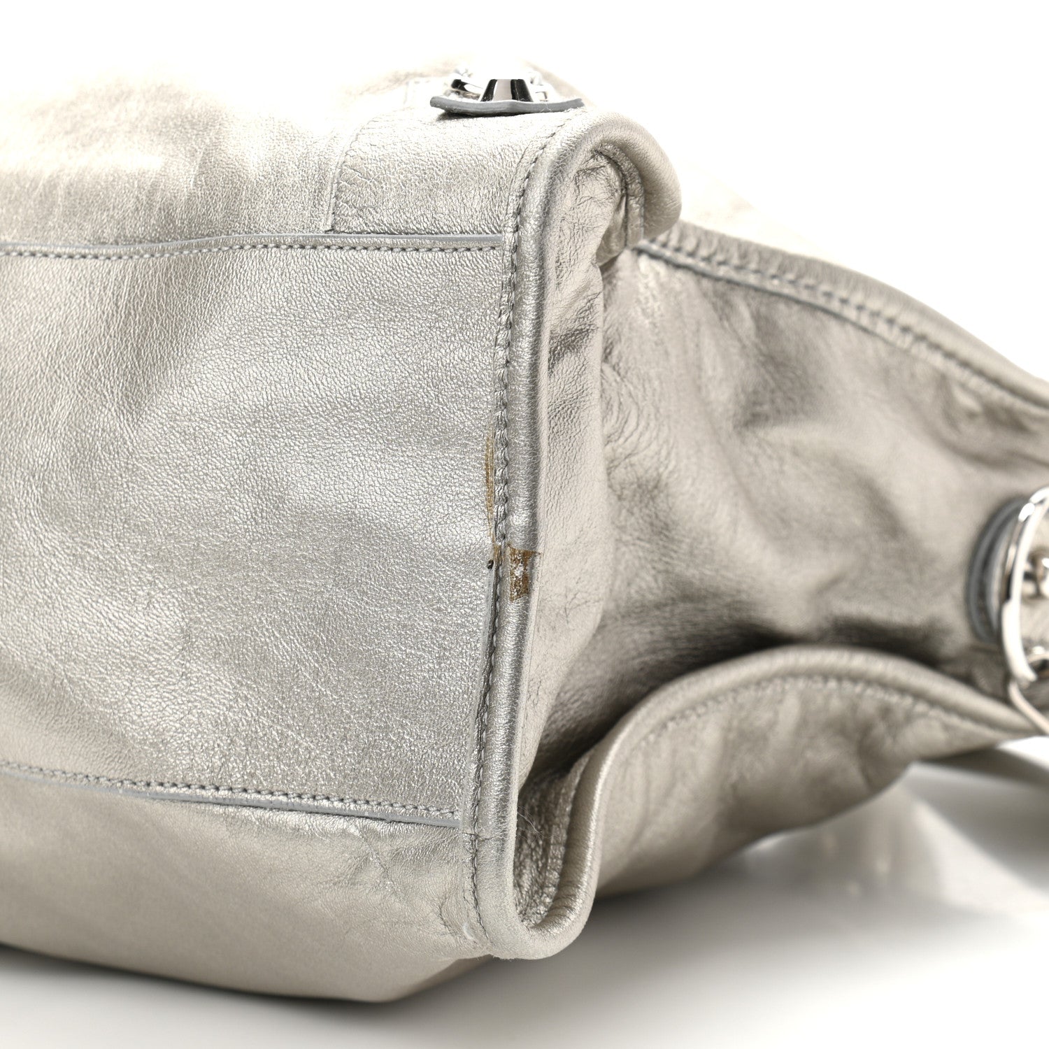 Balenciaga Agneau Classic Silver Hardware City Silver 10 of 10