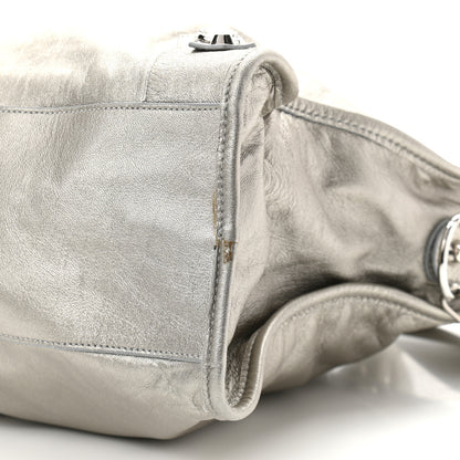 Balenciaga Agneau Classic Silver Hardware City Silver 10 of 10