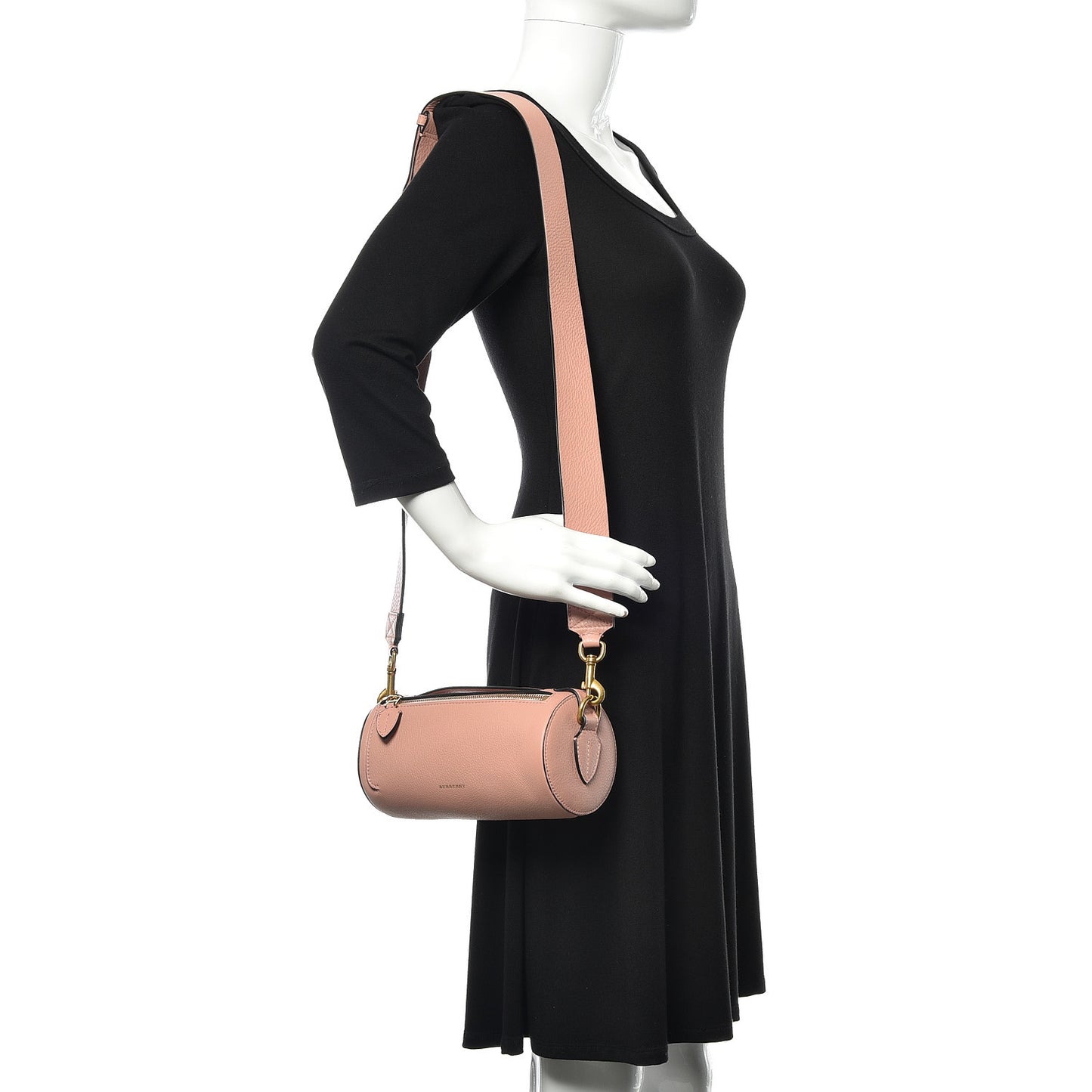 Calfskin The Barrel Bag Dusty Rose