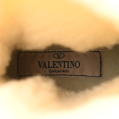 Valentino Garavani Suede Shearling Vlogo Trekkgirl 25/40mm Boots 38.5 Selleria 7 of 9