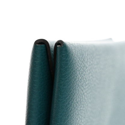 Hermes Chevre Mysore Calvi Card Case Vert Bosphore 8 of 10