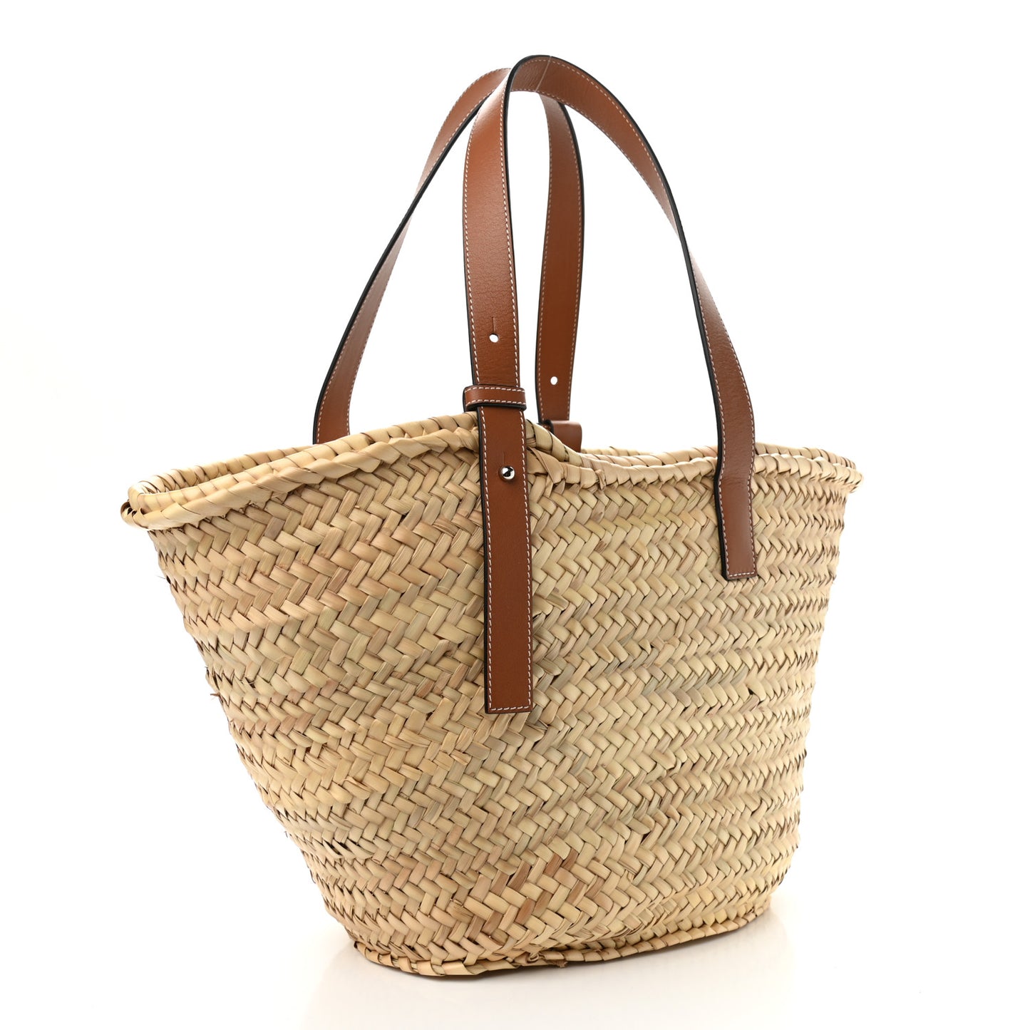 Raffia Basket Tote Bag Natural Tan