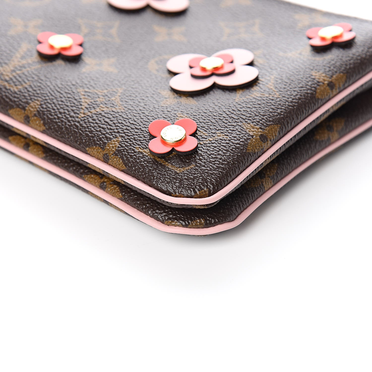 Louis Vuitton Monogram Blooming Flowers Double Zip Pochette 10 of 11