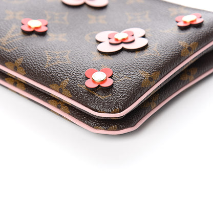 Louis Vuitton Monogram Blooming Flowers Double Zip Pochette 10 of 11