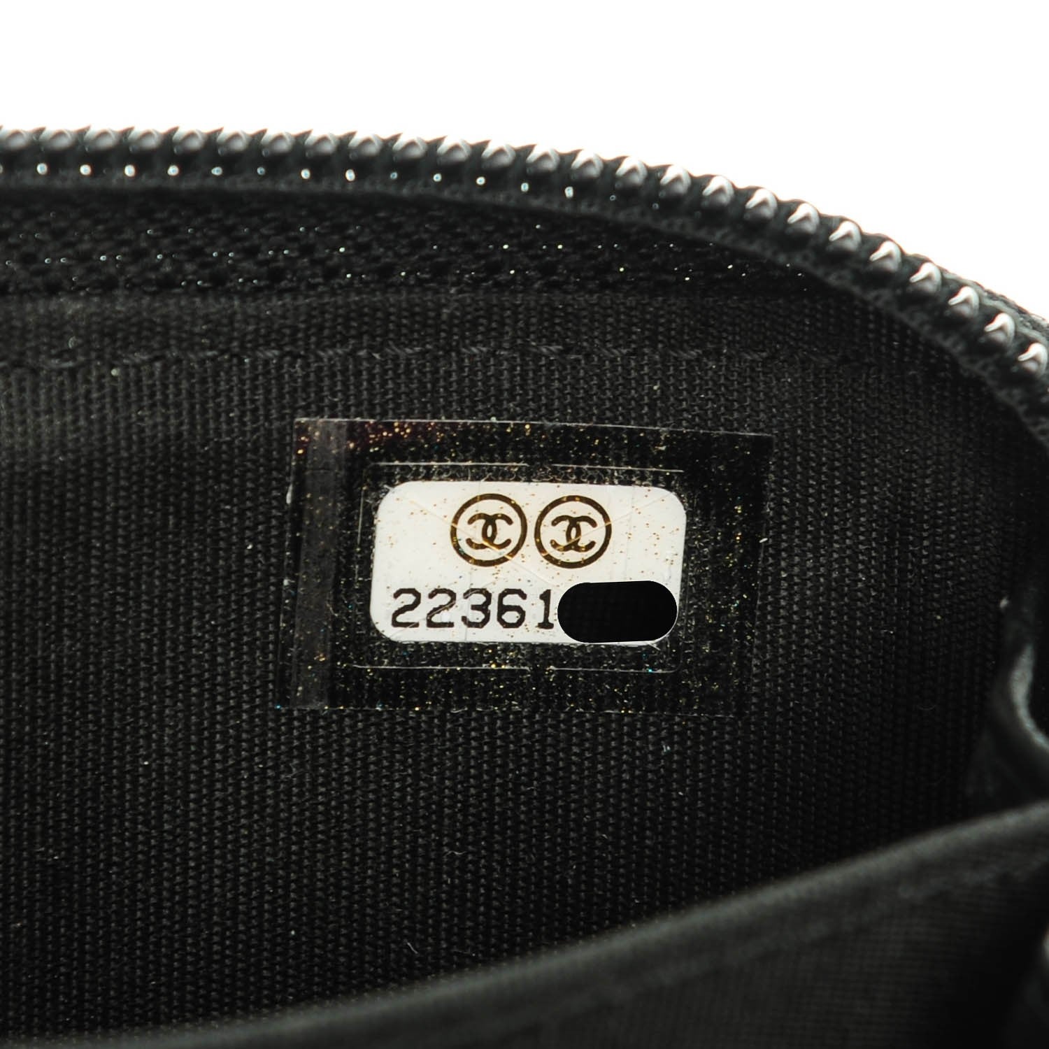 Chanel Lambskin Quilted Zip Around Boy Coin Purse Wallet Black 7 of 7