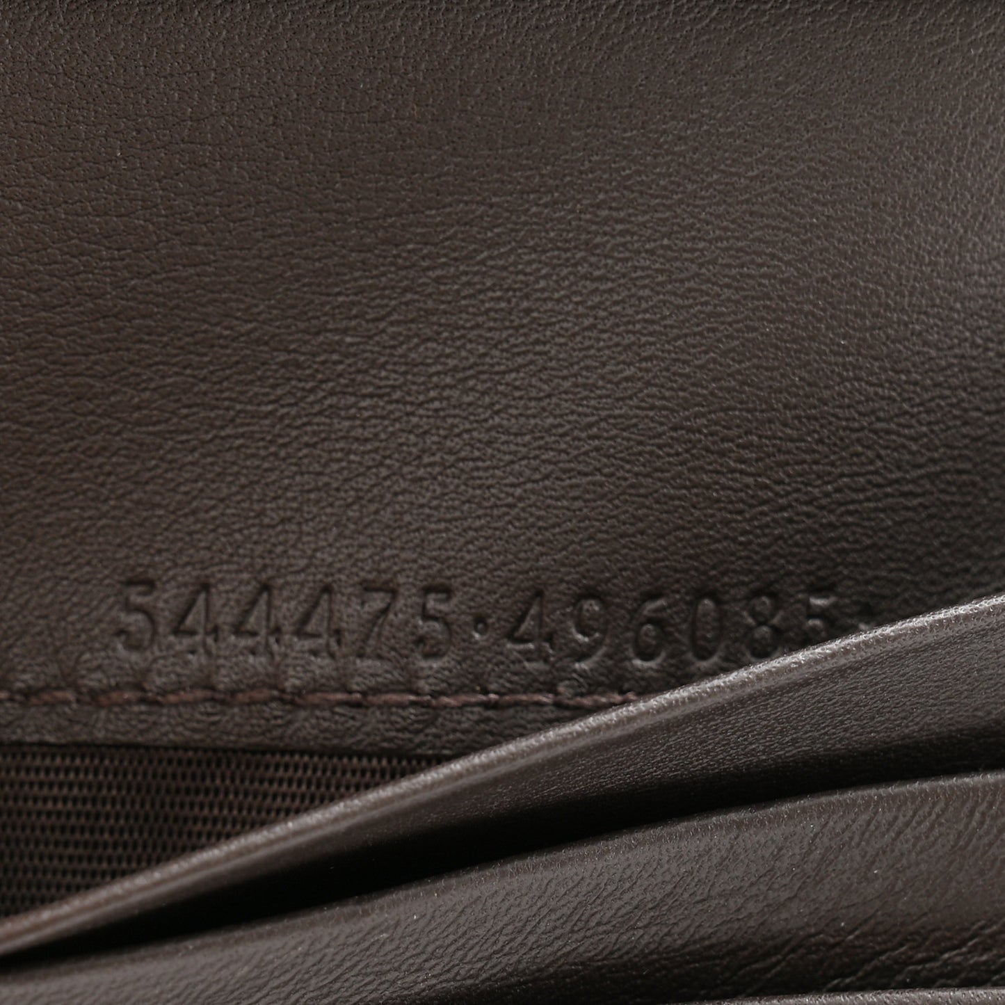 Microguccissima Snap Bi-Fold Wallet Dark Brown