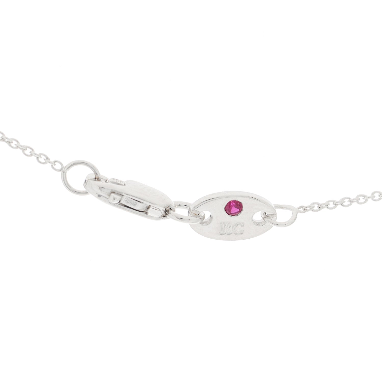 Roberto Coin 18K White Gold Diamond Petite Venetian Princess Flower Pendant Necklace 4 of 4