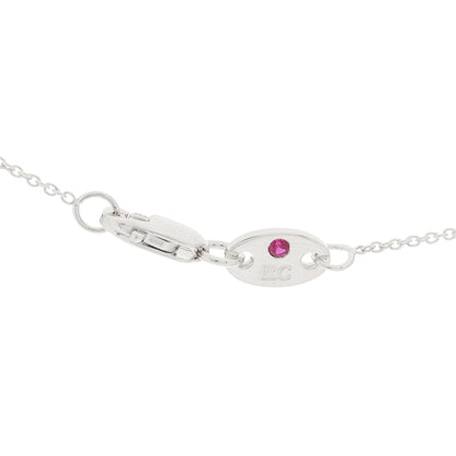 Roberto Coin 18K White Gold Diamond Petite Venetian Princess Flower Pendant Necklace 4 of 4