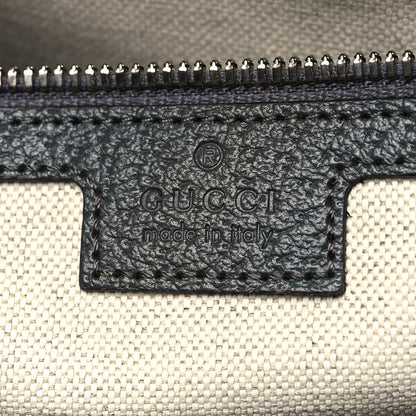 Gucci GG Supreme Monogram Textured Dollar Calfskin Large Ophidia Tote Bag Grey Black Graphite Grey 6 of 10