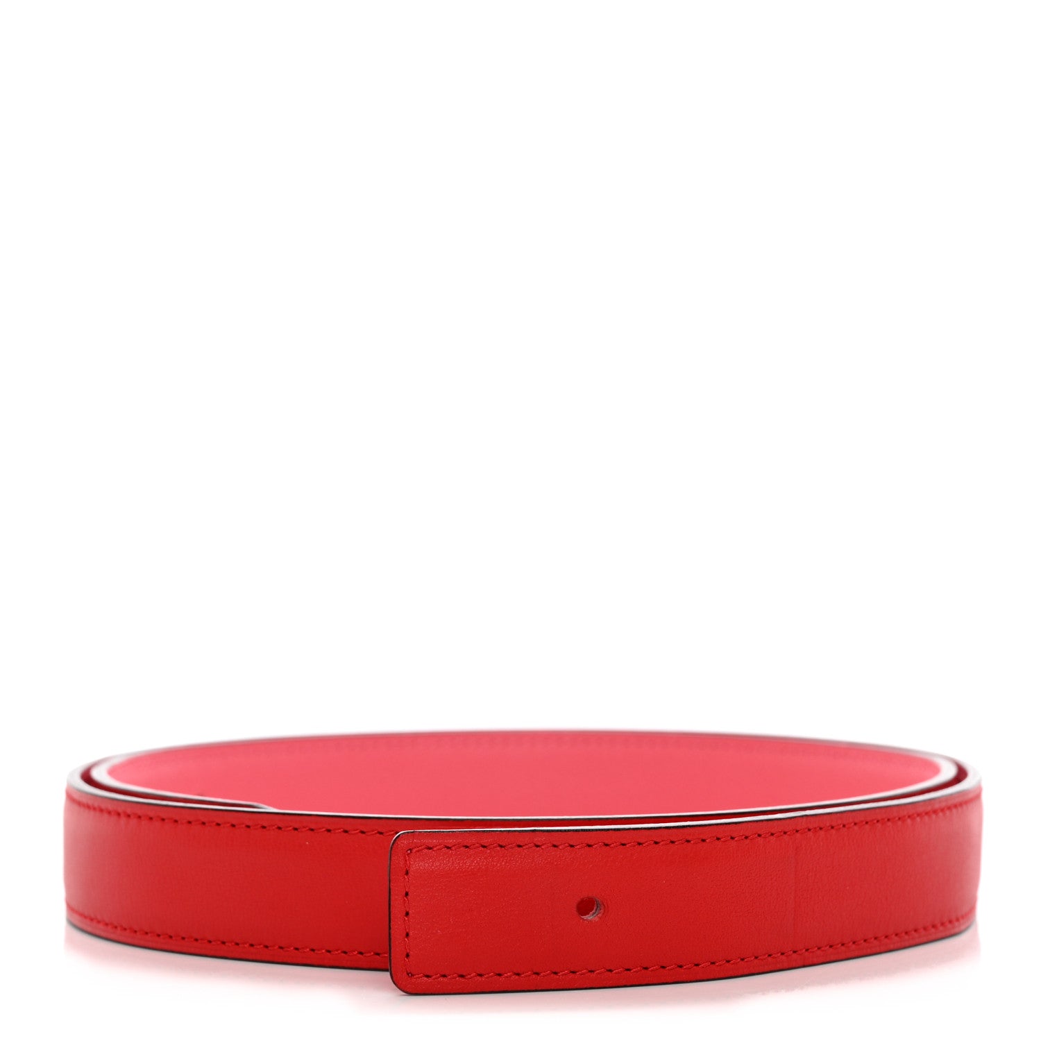 Hermes Epsom 24mm Belt Strap 85 34 Rose Azalee Rouge de Coeur 1 of 7